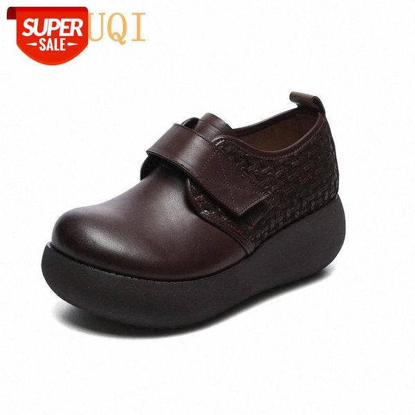 genuine leather women's shoes 2020 new spring fashion retro women's singles shoes wedge heel platform high heel ladies #sd6i
genuine leather women's shoes 2020 new spring fashion retro women's singles shoes wedge heel platform high heel ladies #sd6i