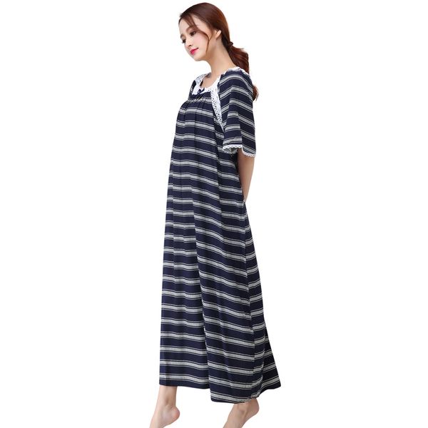 female loose nightdress summer cotton nightgown sweet home dressing gown lace printed sleepwear negligee intimate lingerie, Black;red
female loose nightdress summer cotton nightgown sweet home dressing gown lace printed sleepwear negligee intimate lingerie, Black;red