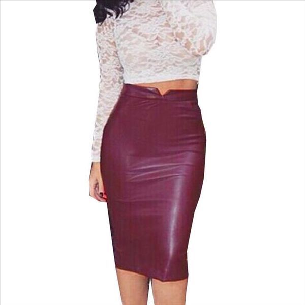 sleeper 401 2021 new fashion women leather skirt high waist slim party pencil skirt pure color charm drop shipping, Black
sleeper 401 2021 new fashion women leather skirt high waist slim party pencil skirt pure color charm drop shipping, Black