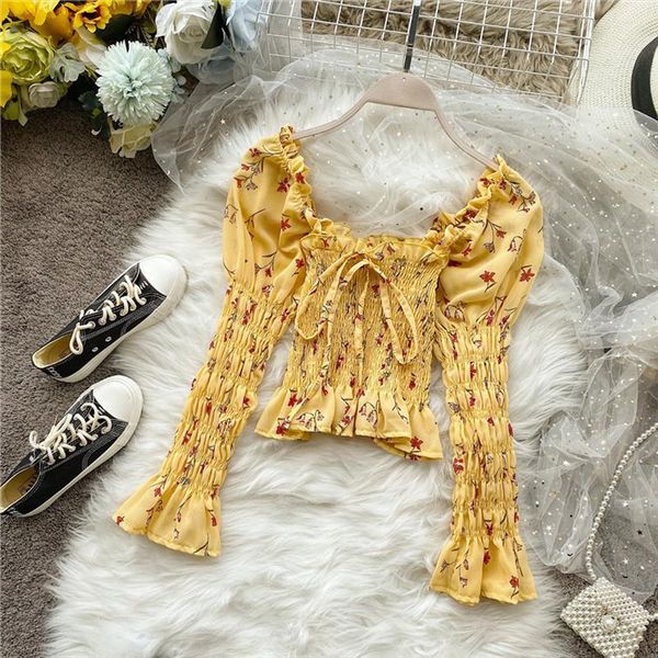 womens shirt 2021 spring summer new sweet lace up blouse wild floral print puff sleeve waist chiffon shirt short ml758, White
womens shirt 2021 spring summer new sweet lace up blouse wild floral print puff sleeve waist chiffon shirt short ml758, White