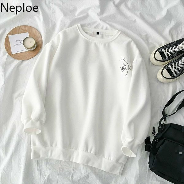 neploe cartoon print hoodies women korean o neck long sleeve coats femme loose casual plus velvet female sweatshirts 1c818 201203, Black
neploe cartoon print hoodies women korean o neck long sleeve coats femme loose casual plus velvet female sweatshirts 1c818 201203, Black