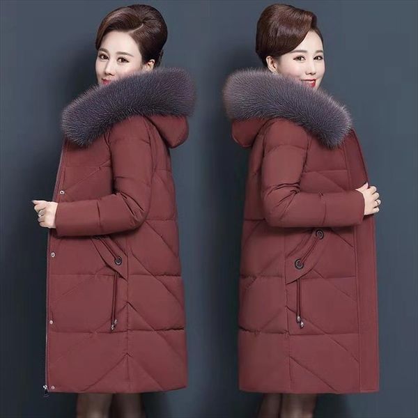 plus size 7xl middle aged winter jacket women hooded fur collar parka long womens down cotton coat womens winter jacket and coat, Black
plus size 7xl middle aged winter jacket women hooded fur collar parka long womens down cotton coat womens winter jacket and coat, Black