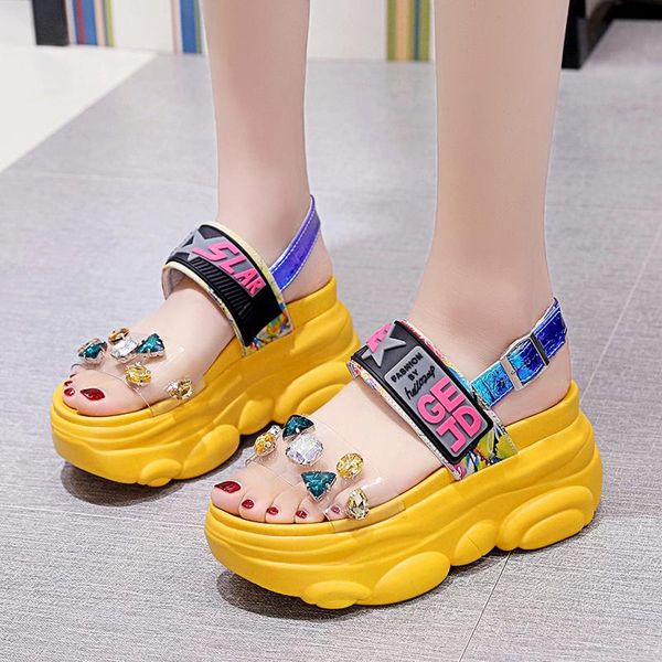 9cm/3.9 inch height wedge sandals fashion shoes woman thick bottom summer sandals flat platform, Black
9cm/3.9 inch height wedge sandals fashion shoes woman thick bottom summer sandals flat platform, Black