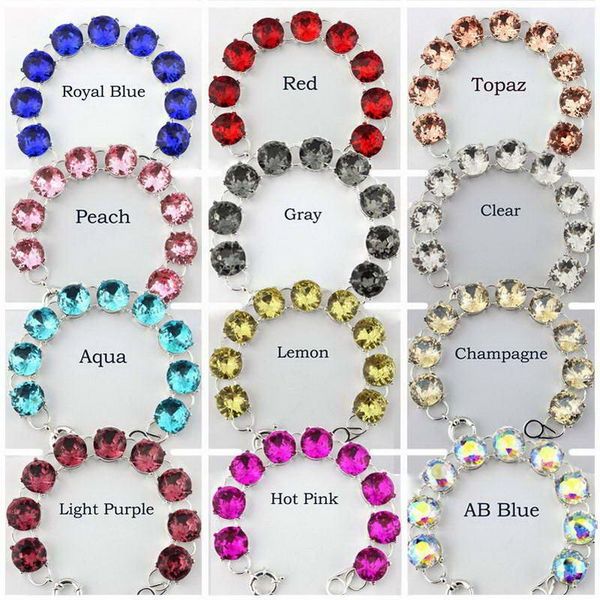 12 colors option glass crystal button dot bracelets bangles women's fashion boutique famous jewelry wholesale, Golden;silver
12 colors option glass crystal button dot bracelets bangles women's fashion boutique famous jewelry wholesale, Golden;silver