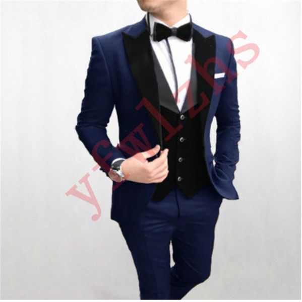 classic wedding tuxedos peak lapel slim fit suits for men groomsmen suit three pieces prom formal suits (jacket+pants+vest+tie) w231, Black;gray
classic wedding tuxedos peak lapel slim fit suits for men groomsmen suit three pieces prom formal suits (jacket+pants+vest+tie) w231, Black;gray