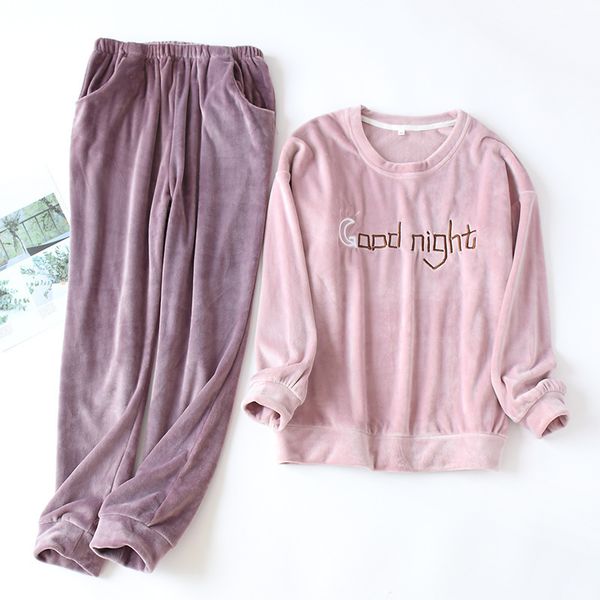 july's song woman man autumn winter pajamas set 2 pieces flannel sleepwear warm couple pajamas pajamas long sleeve homewear y200708, Black;red
july's song woman man autumn winter pajamas set 2 pieces flannel sleepwear warm couple pajamas pajamas long sleeve homewear y200708, Black;red