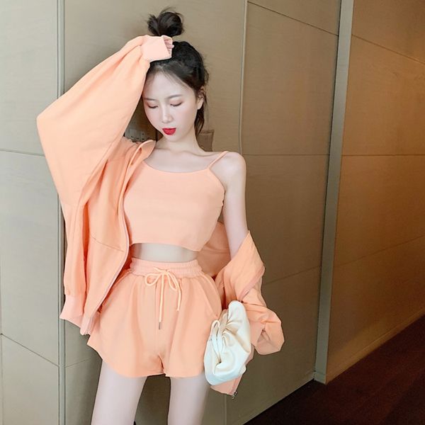 rlsil here comes miss zuo casual suitwomen's zipper hooded sling shorts coat piece vest wide leg coat three suspender set nnqpc, Gray
rlsil here comes miss zuo casual suitwomen's zipper hooded sling shorts coat piece vest wide leg coat three suspender set nnqpc, Gray