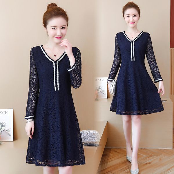 plus size blue lace clothing 3xl-l-5xl fat v-neck long sleeve skater desk cases dress for women 7hs7, Black;gray
plus size blue lace clothing 3xl-l-5xl fat v-neck long sleeve skater desk cases dress for women 7hs7, Black;gray