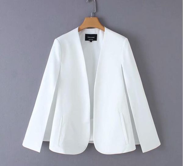 women's suits & blazers elegant dress black and white, v-neck jacket pocket office clothing, plain coat, ladies casual fashion open pin, White;black
women's suits & blazers elegant dress black and white, v-neck jacket pocket office clothing, plain coat, ladies casual fashion open pin, White;black