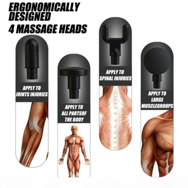 muscle massager electric therapy body led muscle massage guns 20 files body relaxing relief massage machine 4 heads
muscle massager electric therapy body led muscle massage guns 20 files body relaxing relief massage machine 4 heads