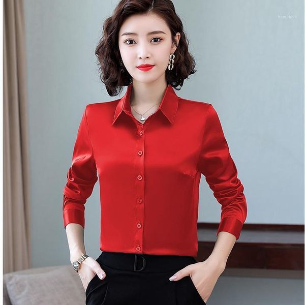tingyili -4xl plus size women's satin silk blouse shirt long sleeve korean style elegant office ladies green red white shirt1
tingyili -4xl plus size women's satin silk blouse shirt long sleeve korean style elegant office ladies green red white shirt1