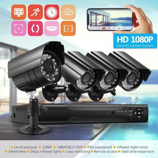8ch cctv system 4pcs full 1080p outdoor weatherproof security camera dvr kit day/night home video surveillance system1
8ch cctv system 4pcs full 1080p outdoor weatherproof security camera dvr kit day/night home video surveillance system1