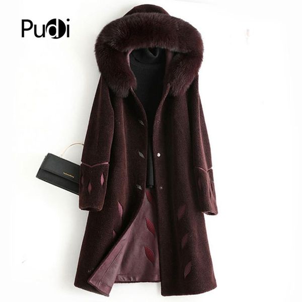 pudi women winter real wool fur real hood warm jacket coat lady age reduction long coat jacket over size parka a50029, Black
pudi women winter real wool fur real hood warm jacket coat lady age reduction long coat jacket over size parka a50029, Black