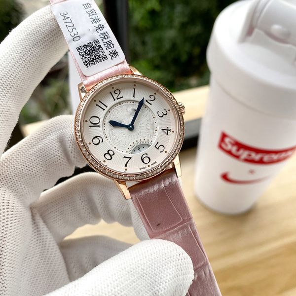 brand watch 2021 ladies elegant fashion quartz watch dress watch purple leather date watches montre de luxe watches gift 495, Slivery;brown
brand watch 2021 ladies elegant fashion quartz watch dress watch purple leather date watches montre de luxe watches gift 495, Slivery;brown