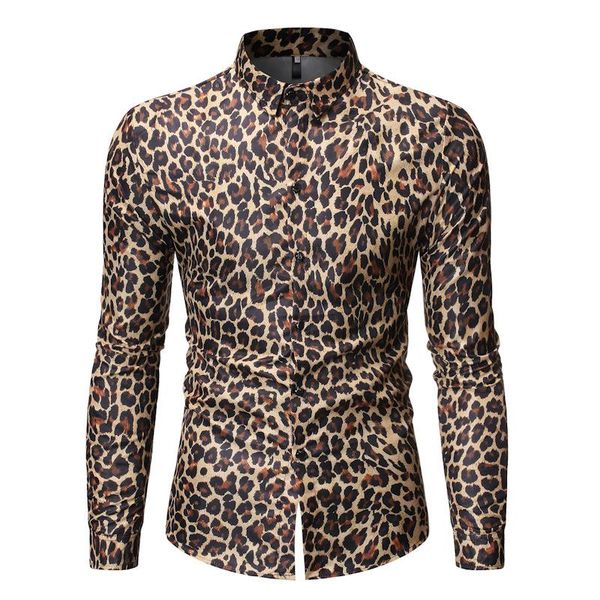 men's hipster leopard print shirt 2020 fashion nightclub men long sleeve dress shirt party singer stage cosplay chemise homme, White;black
men's hipster leopard print shirt 2020 fashion nightclub men long sleeve dress shirt party singer stage cosplay chemise homme, White;black