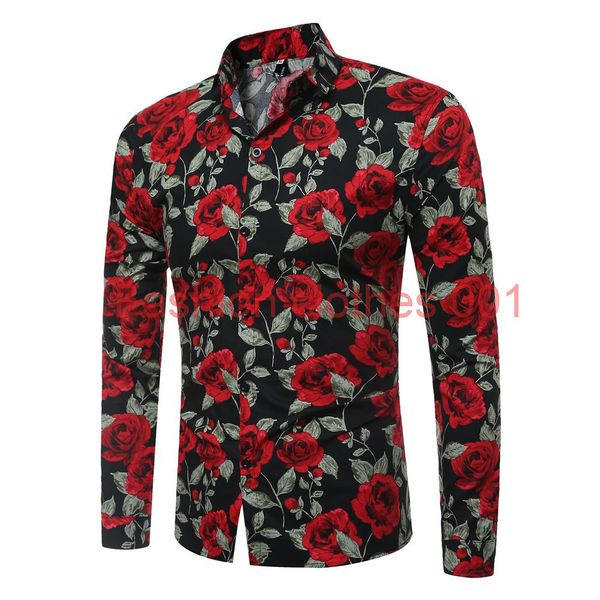 spring floral printed shirt for men new fashion long sleeve flower mens shirts male slim fit casual men shirt, White;black
spring floral printed shirt for men new fashion long sleeve flower mens shirts male slim fit casual men shirt, White;black