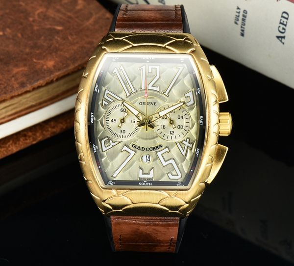 2021 five stitches luxury mens watches all dial work quartz watch brand chronograph clock tonneau leather belt men fashion accessories, Slivery;brown
2021 five stitches luxury mens watches all dial work quartz watch brand chronograph clock tonneau leather belt men fashion accessories, Slivery;brown
