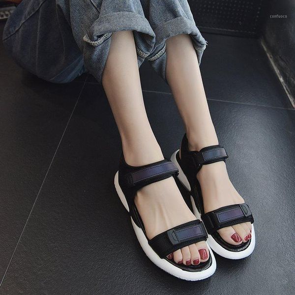1 pair women's sports sandals wild muffin thick bottom fashion casual beach shoes1, Black
1 pair women's sports sandals wild muffin thick bottom fashion casual beach shoes1, Black