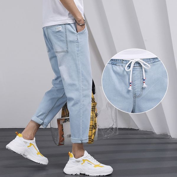 summer thin capri casual pants jeansjeans and jeansjeans men's korean fashion loose straight tube elastic waist elastic casual pants il, Blue
summer thin capri casual pants jeansjeans and jeansjeans men's korean fashion loose straight tube elastic waist elastic casual pants il, Blue