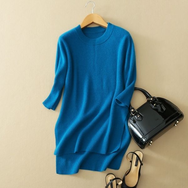 lnzy5 autumn and winter medium women's new cashmere and long bottoming solid shirt round neck loose sweater style color pullover sweate, White;black
lnzy5 autumn and winter medium women's new cashmere and long bottoming solid shirt round neck loose sweater style color pullover sweate, White;black