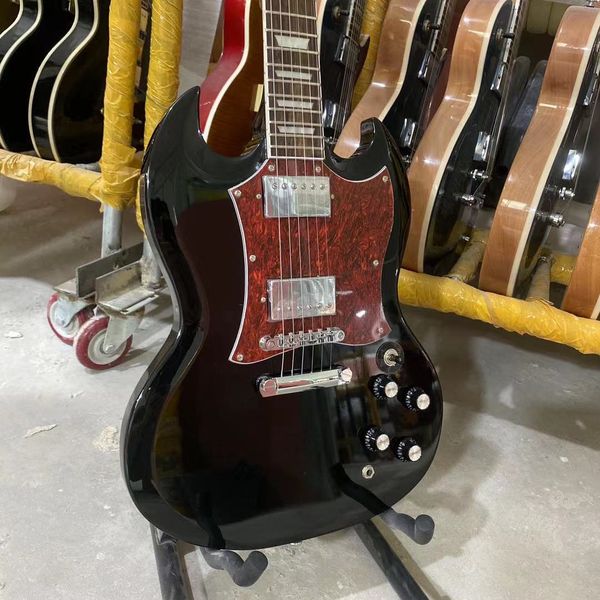 sg electric guitar black color chrome hardware rosewood fingerboard red tortoise shell mahogany body
sg electric guitar black color chrome hardware rosewood fingerboard red tortoise shell mahogany body