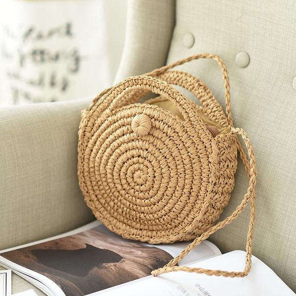 summer round beach bag mini vintage handmade crossbody paper rope straw bag girls circle small bohemian shoulder bags 2020
summer round beach bag mini vintage handmade crossbody paper rope straw bag girls circle small bohemian shoulder bags 2020