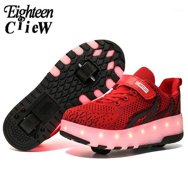 size 28-40 kids roller sneakers with lights usb charged led shoes double wheels children boys girls luminous roller skate shoes1, Black
size 28-40 kids roller sneakers with lights usb charged led shoes double wheels children boys girls luminous roller skate shoes1, Black