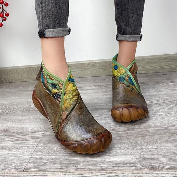 johnature print women boots genuine leather 2020 new women shoes zip flat with round toe handmade sewing ankle platform boots, Black
johnature print women boots genuine leather 2020 new women shoes zip flat with round toe handmade sewing ankle platform boots, Black