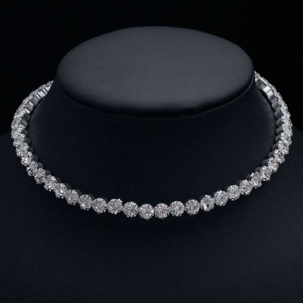 люкс мода кристалл rhinestone choker ожерелье свадебные аксессуары теннис цепи заявление чокеры партии ювелирных изделий collier femme, Silver
люкс мода кристалл rhinestone choker ожерелье свадебные аксессуары теннис цепи заявление чокеры партии ювелирных изделий collier femme, Silver