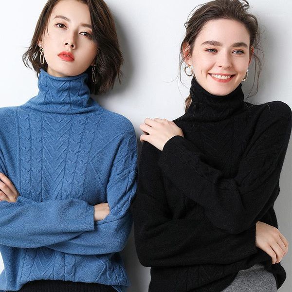 2020 and knitted turtleneck long sleeve women sweater autumn pullovers tricot pull femme1, White;black
2020 and knitted turtleneck long sleeve women sweater autumn pullovers tricot pull femme1, White;black