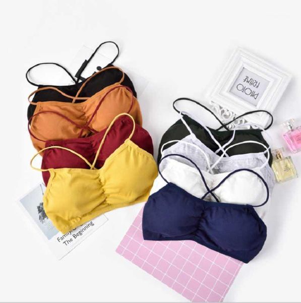 camisoles & tanks korean version of the beautiful back strap color wrapped chest girl bottoming sports underwear lady1, Black;white
camisoles & tanks korean version of the beautiful back strap color wrapped chest girl bottoming sports underwear lady1, Black;white