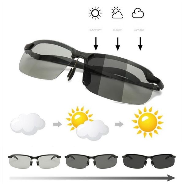 sunglasses pochromic men polarized driving chameleon glasses male change color sun day night vision driver's eyewear, White;black
sunglasses pochromic men polarized driving chameleon glasses male change color sun day night vision driver's eyewear, White;black