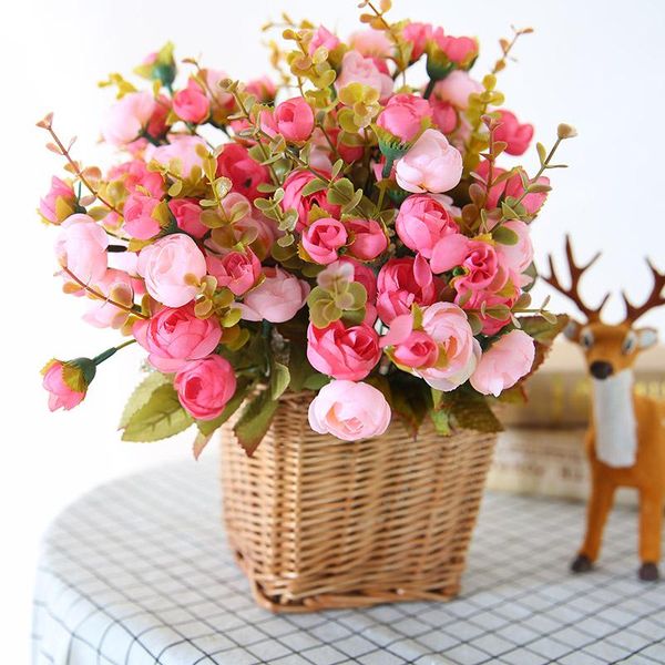 decorative flowers & wreaths luyue silk romantic artificial flower small peony bride bouquet wedding decor rose wreath home garden table
decorative flowers & wreaths luyue silk romantic artificial flower small peony bride bouquet wedding decor rose wreath home garden table