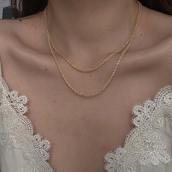 aomu simple shining crystal rhinestone multilayer chic chocker necklace for women modern party jewelry gifts, Silver
aomu simple shining crystal rhinestone multilayer chic chocker necklace for women modern party jewelry gifts, Silver