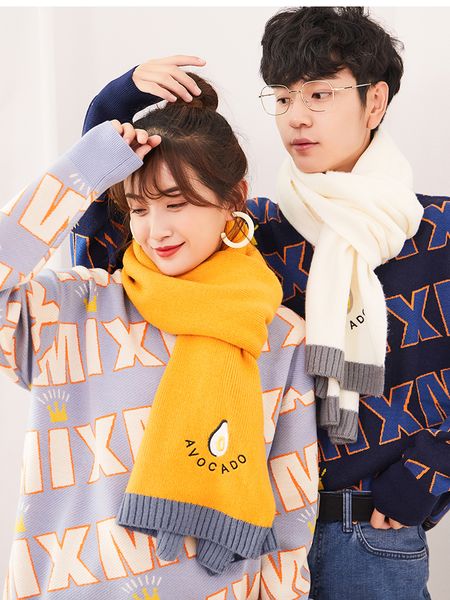 2020 winter new scarf korean version versatile men and women a pair of student lovers gift embroidered bib, Blue;gray
2020 winter new scarf korean version versatile men and women a pair of student lovers gift embroidered bib, Blue;gray