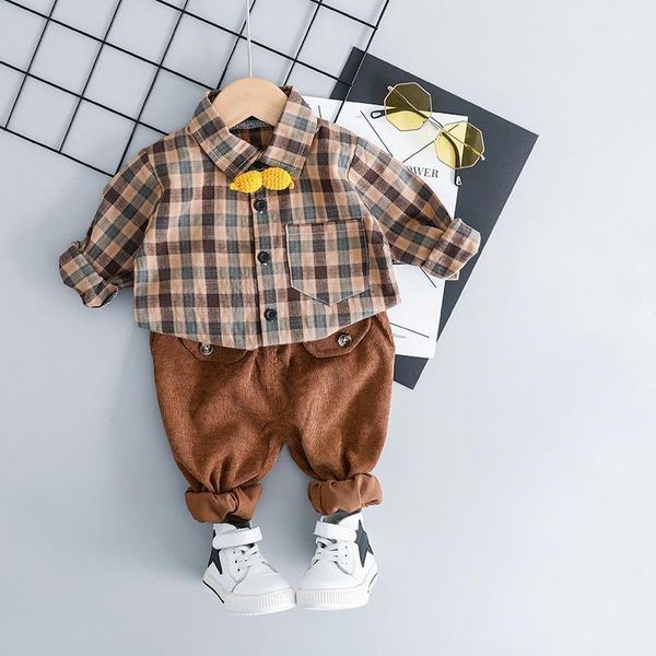 new spring autumn baby boy clothes set children clothes plaid shirt with pants clothing suits kids birthday party costume1, White
new spring autumn baby boy clothes set children clothes plaid shirt with pants clothing suits kids birthday party costume1, White