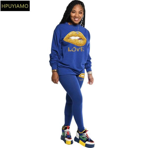 sporty workout female set women's clothing mouth letter print full sleeve sweatshirt and pencil skinny legging sweatsuit outfits, Gray
sporty workout female set women's clothing mouth letter print full sleeve sweatshirt and pencil skinny legging sweatsuit outfits, Gray