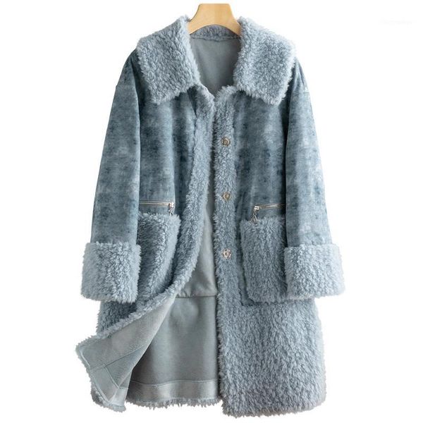 real fur coat 100% wool jacket autumn winter coat women clothes 2019 korean vintage sheep shearling suede lining zt38871, Black
real fur coat 100% wool jacket autumn winter coat women clothes 2019 korean vintage sheep shearling suede lining zt38871, Black
