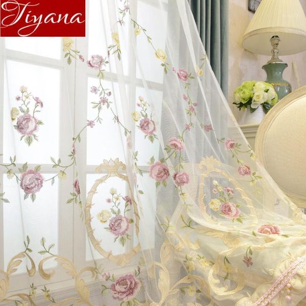 european embroidered curtain fabric villa modern velvet floral for window bedroom sheer tulle drape blinds custom made t&424#301
european embroidered curtain fabric villa modern velvet floral for window bedroom sheer tulle drape blinds custom made t&424#301