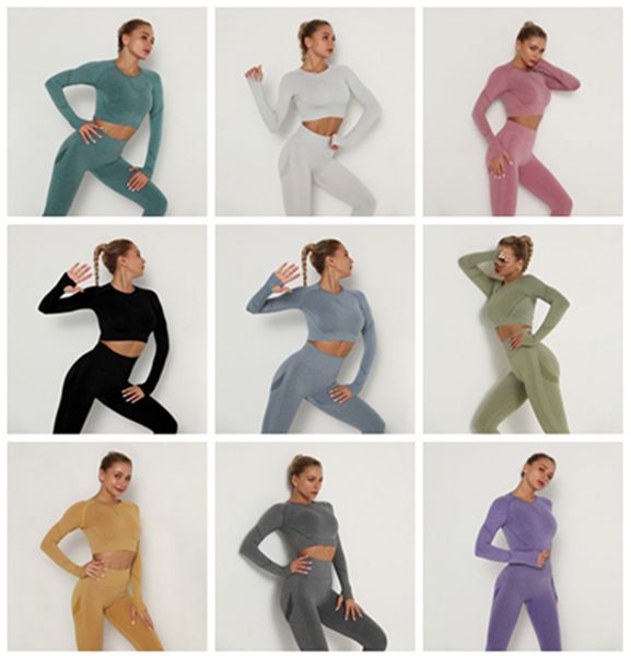 seamless women gym set long sleeve high waist belly control sport leggings gym clothes seamless sport suit booty girls, Gray
seamless women gym set long sleeve high waist belly control sport leggings gym clothes seamless sport suit booty girls, Gray