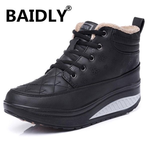 classic women winter boots leather ankle snow boots female warm fur plush insole shoes botas mujer, Black
classic women winter boots leather ankle snow boots female warm fur plush insole shoes botas mujer, Black