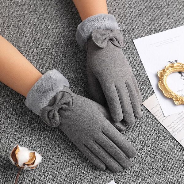 new women winter keep warm touch screen bow elegant gloves female plus velvet inside windproof cycling thicken soft gloves, Blue;gray
new women winter keep warm touch screen bow elegant gloves female plus velvet inside windproof cycling thicken soft gloves, Blue;gray