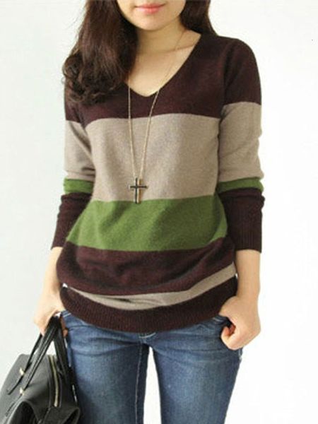 2021 new three-color striped mesh womens sweaters winter office lady with v-neck medium style and sleeve long, sweater 07ps, White;black
2021 new three-color striped mesh womens sweaters winter office lady with v-neck medium style and sleeve long, sweater 07ps, White;black