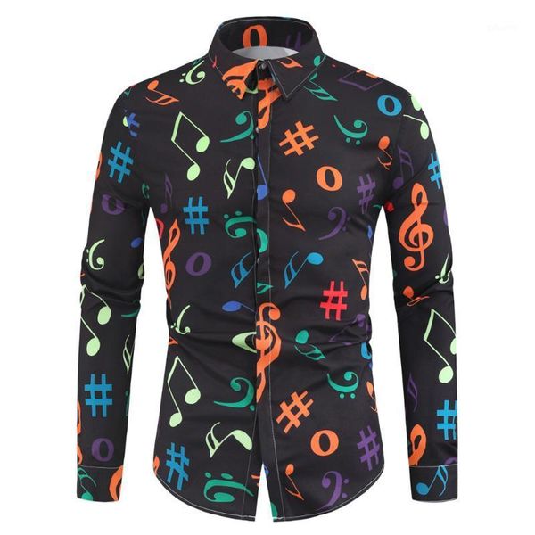 autumn men's shirts blouse novelty musical note pattern shirt men streetwear casual long sleeves male blouse camisas hombre1, White;black
autumn men's shirts blouse novelty musical note pattern shirt men streetwear casual long sleeves male blouse camisas hombre1, White;black