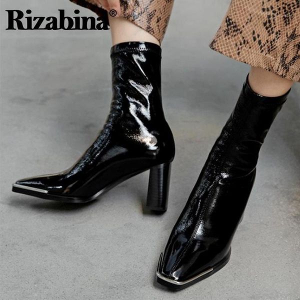 rizabina women ankle boots fashion shoes square toe thick high heel zipper solid color new winter female footwear size 34-401, Black
rizabina women ankle boots fashion shoes square toe thick high heel zipper solid color new winter female footwear size 34-401, Black