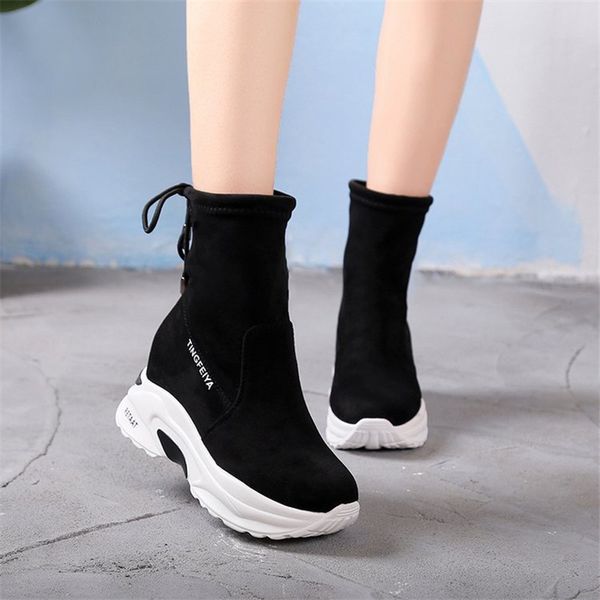new growing 2021 height woman autumn ladies sliding boots for female round toe 027f, Black
new growing 2021 height woman autumn ladies sliding boots for female round toe 027f, Black