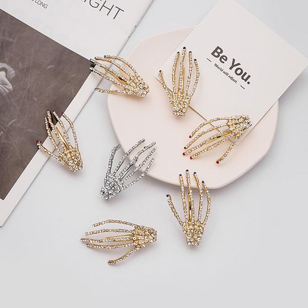 hair accessories 2021 european and american halloween hairpin dark skull rhinestone exaggerated
hair accessories 2021 european and american halloween hairpin dark skull rhinestone exaggerated