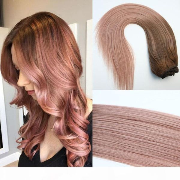 120g full head clip in human hair extensions 7pcs ombre pink brown tips #3 rose gold balayage hair extensions highlights, Black
120g full head clip in human hair extensions 7pcs ombre pink brown tips #3 rose gold balayage hair extensions highlights, Black