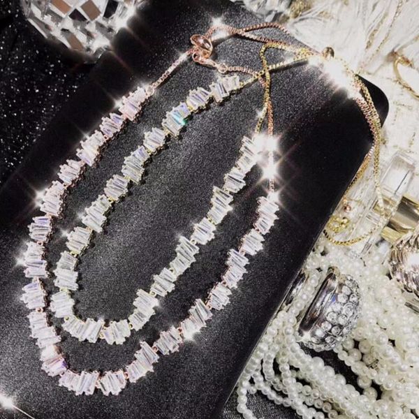 chokers uilz sparkling trapezoid choker necklace fashion cubic zircon adjustable necklaces for women party jewelry un076, Golden;silver
chokers uilz sparkling trapezoid choker necklace fashion cubic zircon adjustable necklaces for women party jewelry un076, Golden;silver