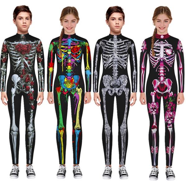 new halloween scary cosplay costumes for kids skeleton bodysuit devil vampire carnival party clothing skull dress jumpsuit, White
new halloween scary cosplay costumes for kids skeleton bodysuit devil vampire carnival party clothing skull dress jumpsuit, White